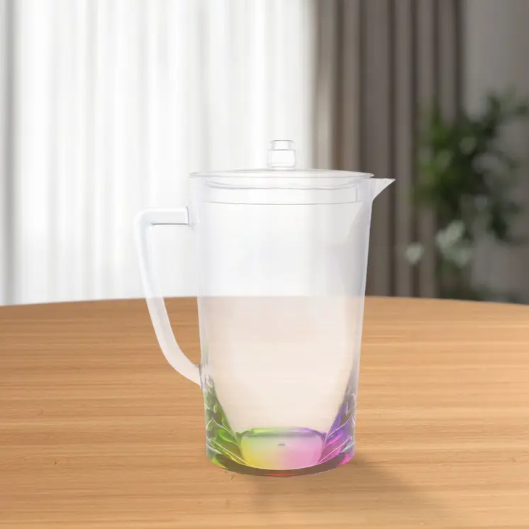 2.75 Quart Clear and Rainbow Acrylic Pitcher