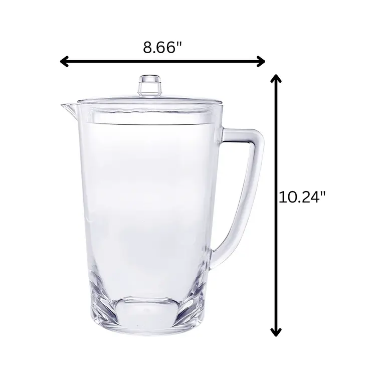 2.75 Quart Clear Acrylic Pitcher