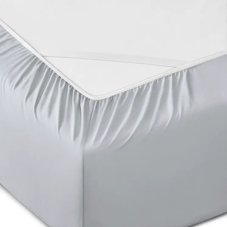 Six Piece Silver Microfiber King Sheet Set