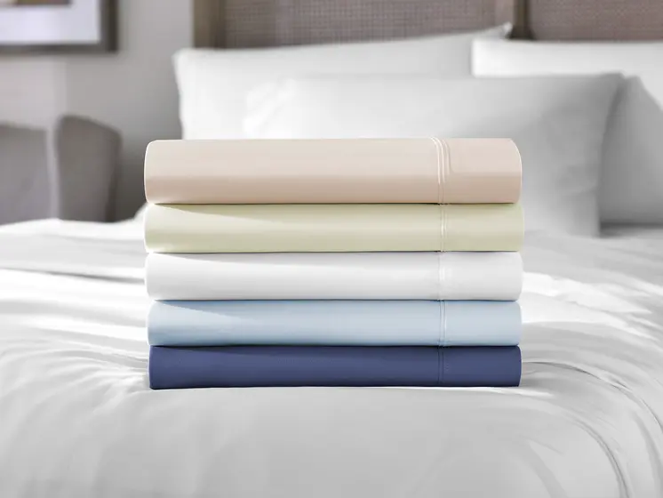 Six Piece White Tencel Lyocell King Sheet Set