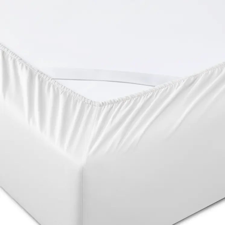 Six Piece White Tencel Lyocell Queen Sheet Set