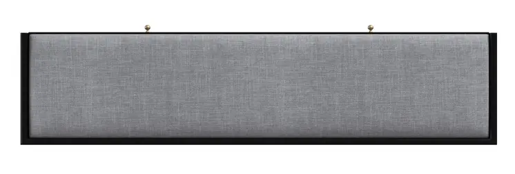 59" Gray and Black Fabric Upholstered Storage Bench with Drawers