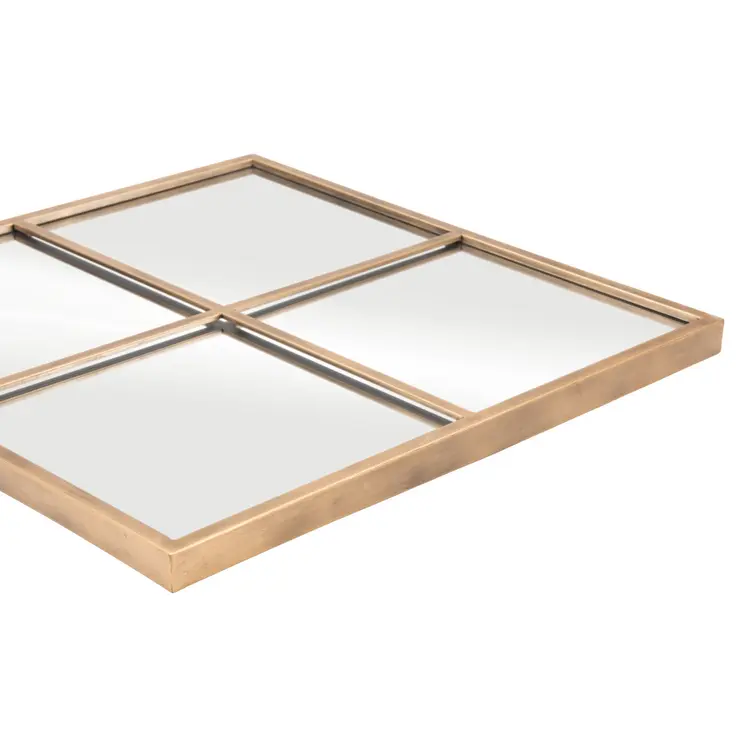 41" Gold Diamond Steel Framed Accent Mirror