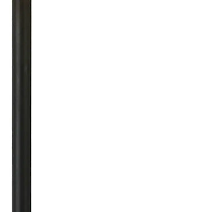 27" Gray and Black Concrete Table Lamp With White Drum Shade
