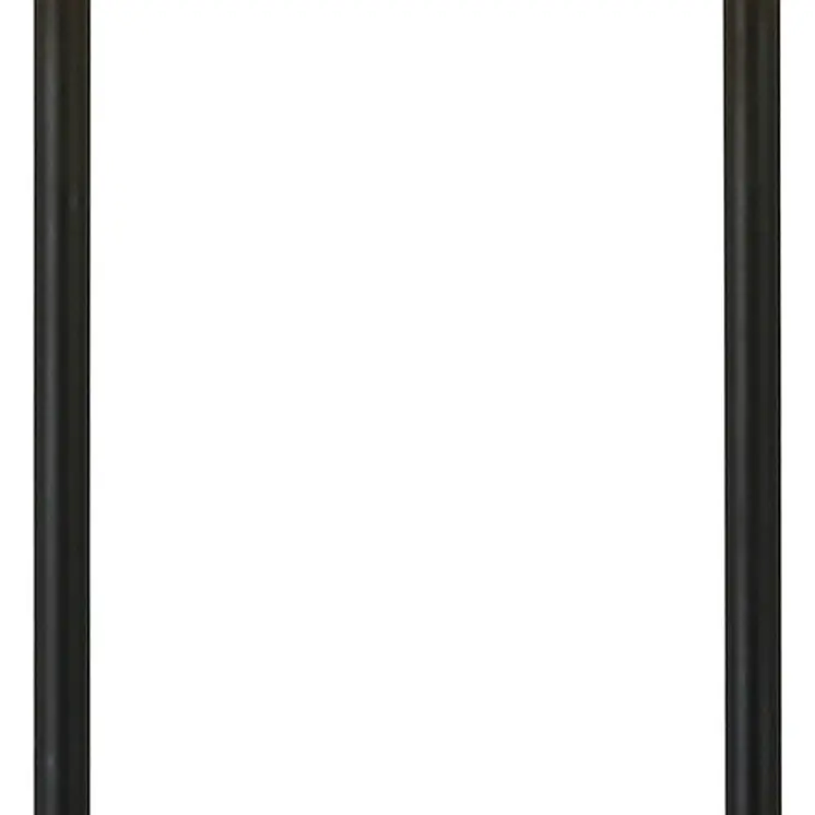 27" Gray and Black Concrete Table Lamp With White Drum Shade