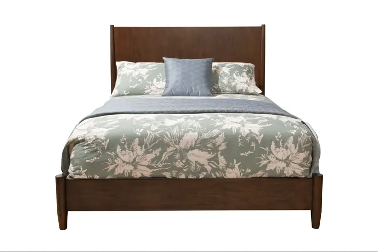 Brown Solid Wood Full Bed Frame