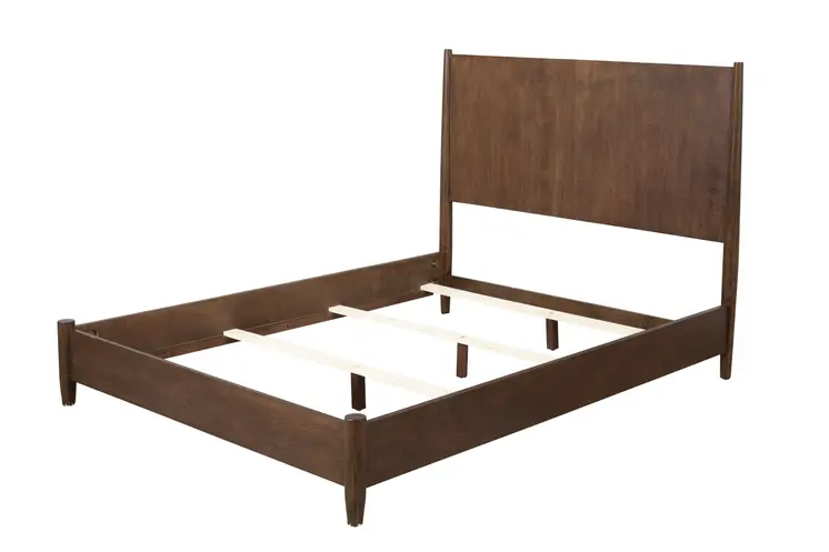 Brown Solid Wood Full Bed Frame