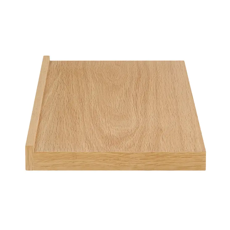 23" Oak Wood Wall Mounted Floating Shelf