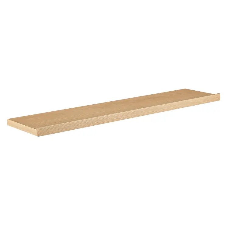 47" Natural Wood Wall Mounted Floating Shelf