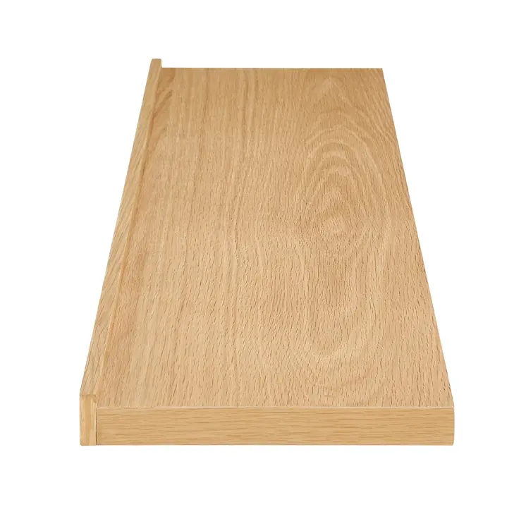 47" Natural Wood Wall Mounted Floating Shelf