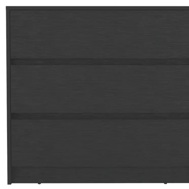 33" Black Three Drawer Dresser
