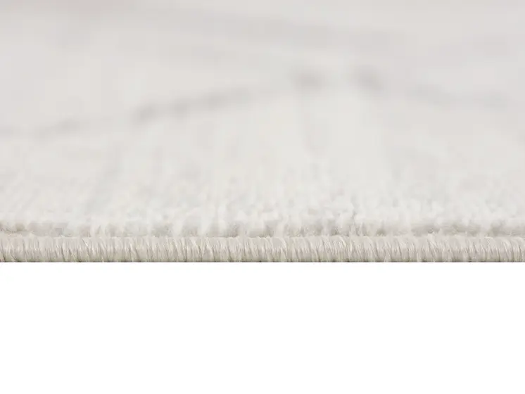 8' Beige and Gray Abstract Distressed Round Rug