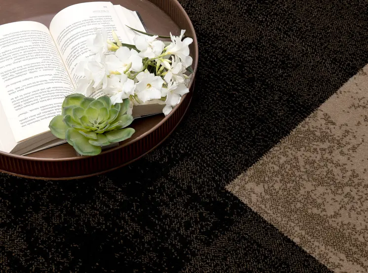 2' X 3' Brown Black and Tan Geometric Washable Non Skid Area Rug