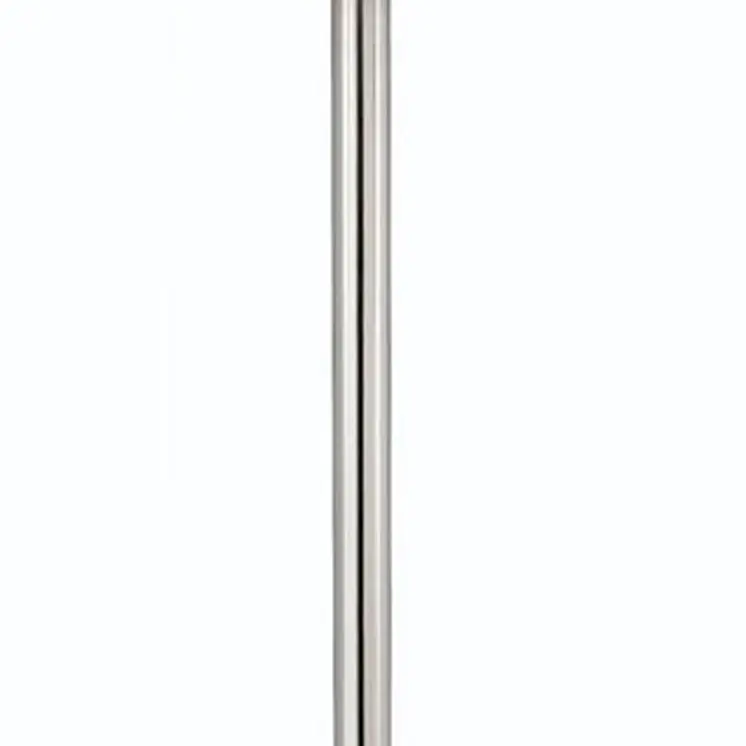 60" Nickel Metal Tray Table Floor Lamp With White Fabric Square Shade