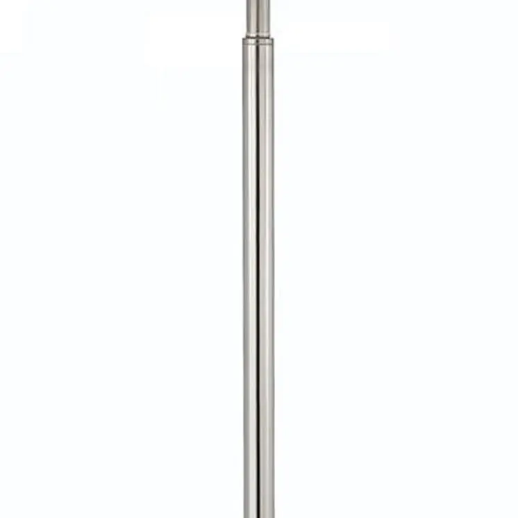 60" Nickel Metal Tray Table Floor Lamp With White Fabric Square Shade