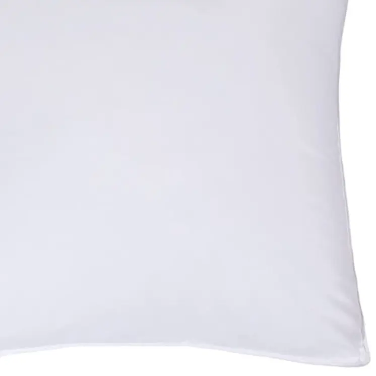 Set of Two Microfiber Down Alternative Medium Hypoallergenic European Size Bed Pillows