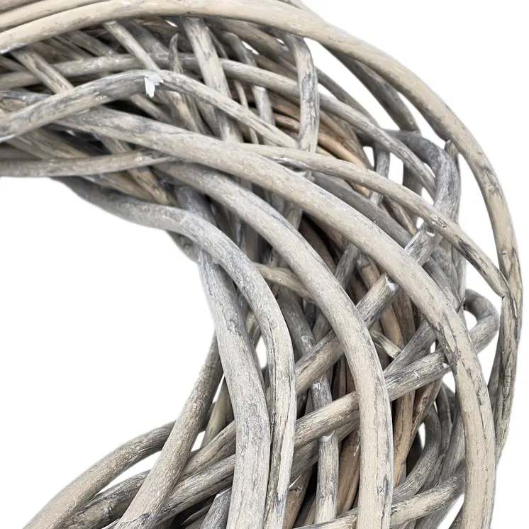 22" Natural Gray Willow Dried Wreath
