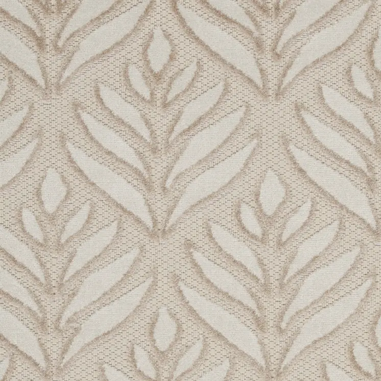 3' X 4' Gray and Ivory Floral Indoor Outdoor Area Rug