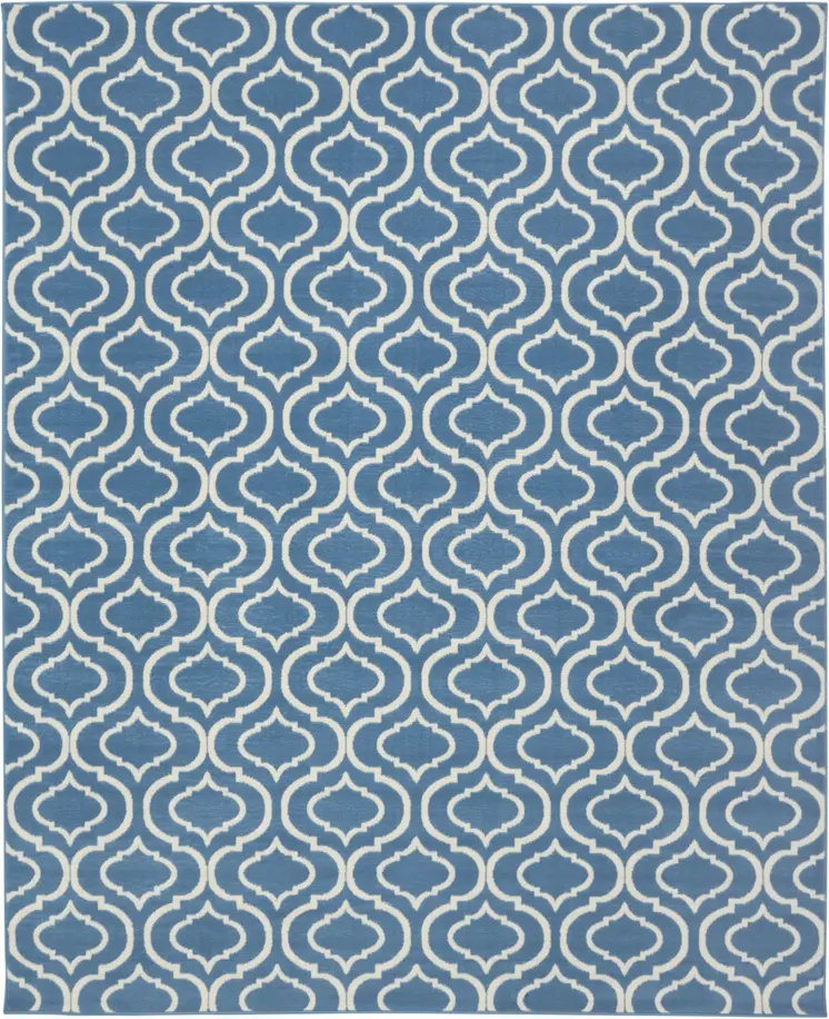 8' X 10' Gray Moroccan Power Loom Area Rug