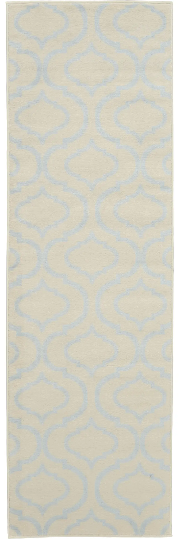 7' Gray Moroccan Power Loom Runner Rug