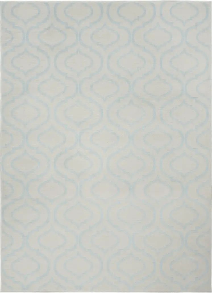 4' X 6' Gray Moroccan Power Loom Area Rug