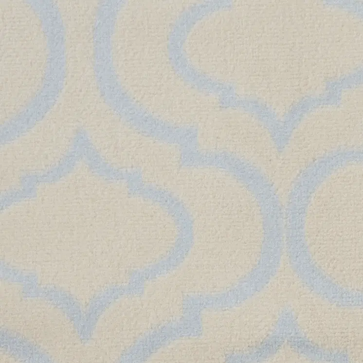 5' Gray Round Moroccan Power Loom Area Rug