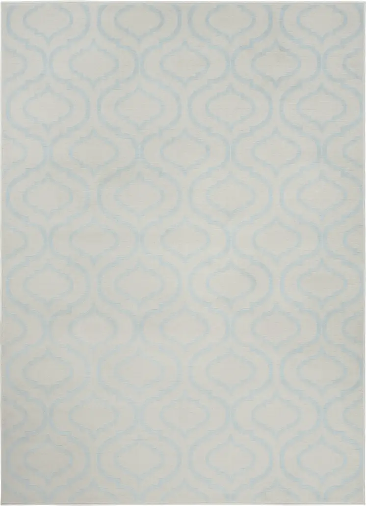 6' X 9' Gray Moroccan Power Loom Area Rug