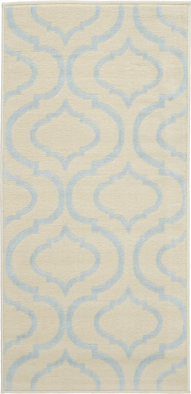 2' X 4' Gray Moroccan Power Loom Area Rug
