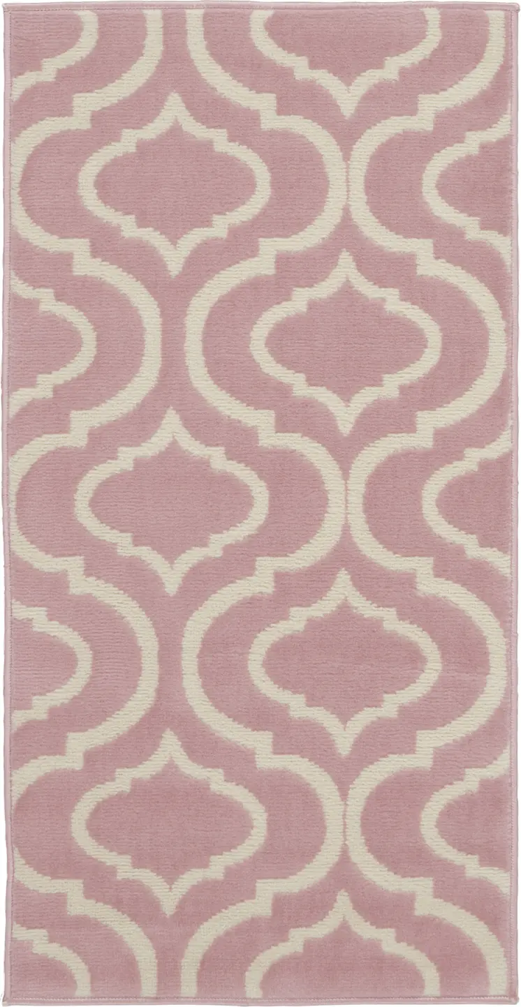 2' X 4' Gray Moroccan Power Loom Area Rug
