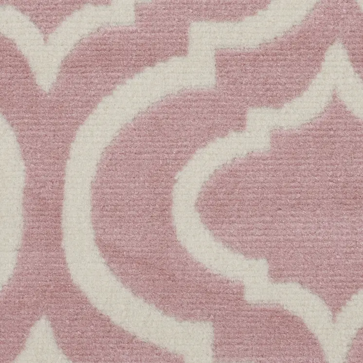 5' Gray Round Moroccan Power Loom Area Rug