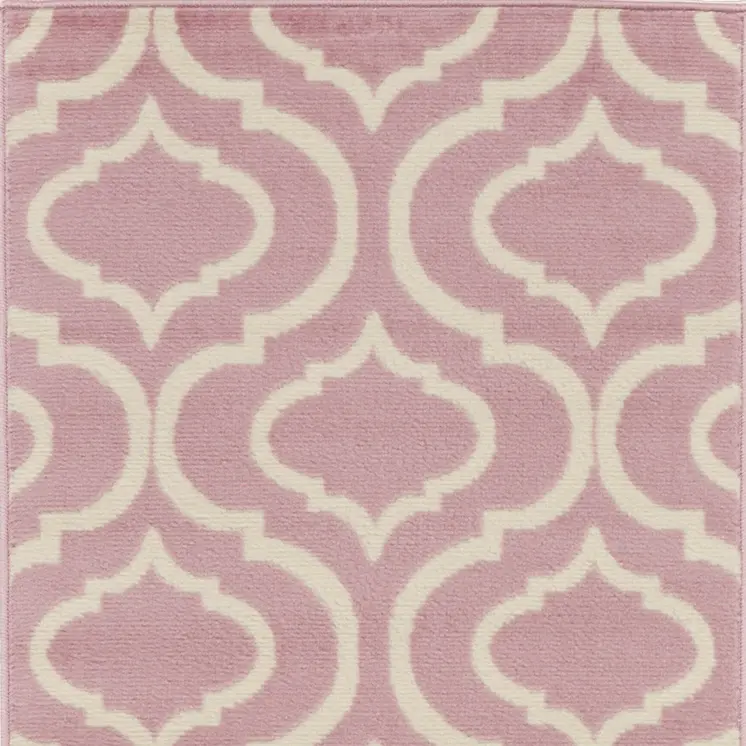 7' Gray Moroccan Power Loom Runner Rug