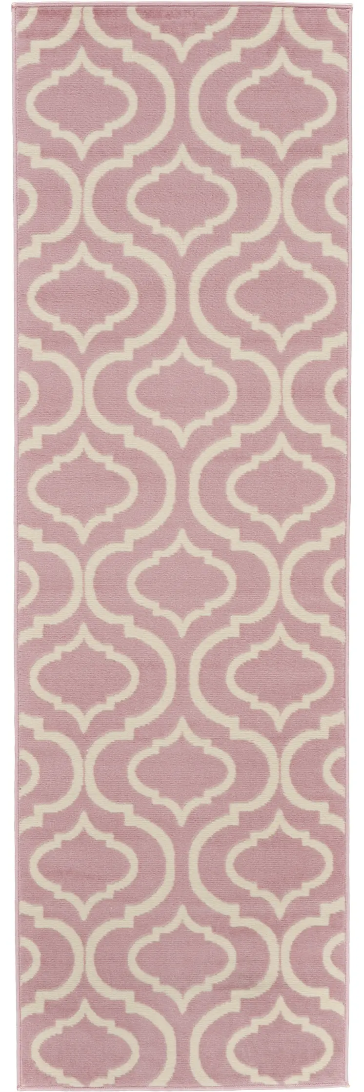 7' Gray Moroccan Power Loom Runner Rug