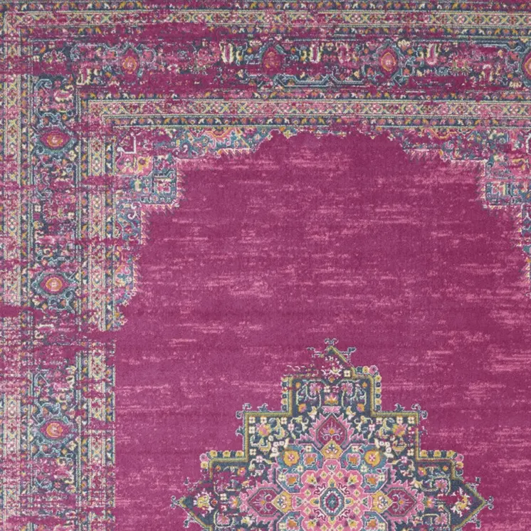 12' X 18' Blue Moroccan Power Loom Distressed Area Rug