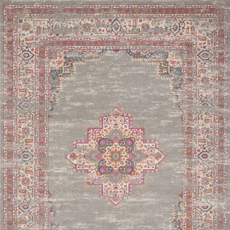 12' X 18' Blue Moroccan Power Loom Distressed Area Rug