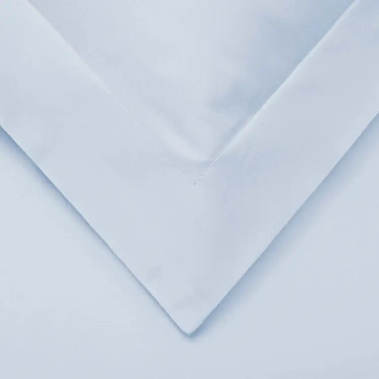 Light Blue Queen Cotton Blend 1000 Thread Count Washable Duvet Cover Set