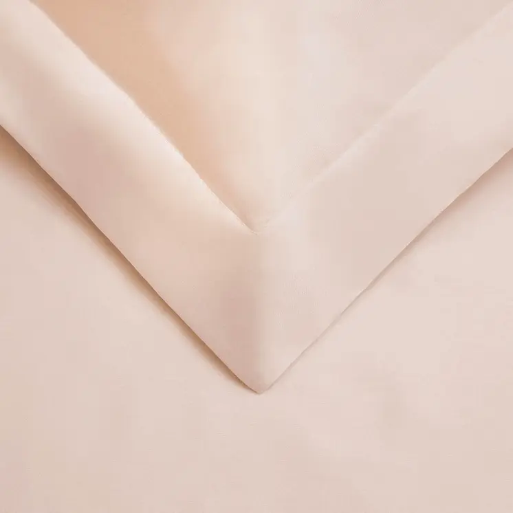 Pink Twin Cotton Blend 400 Thread Count Washable Duvet Cover Set