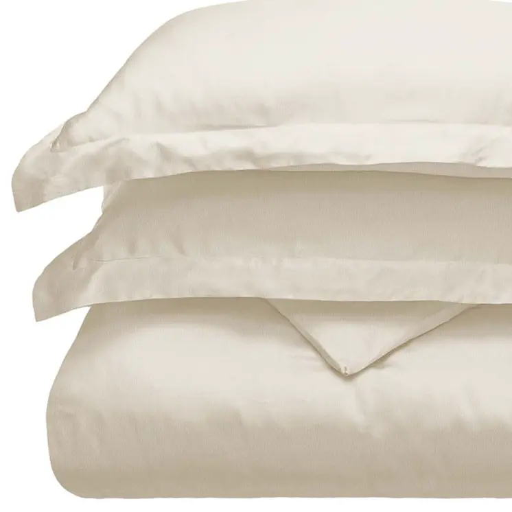 Ivory King Cotton Blend 300 Thread Count Washable Duvet Cover Set