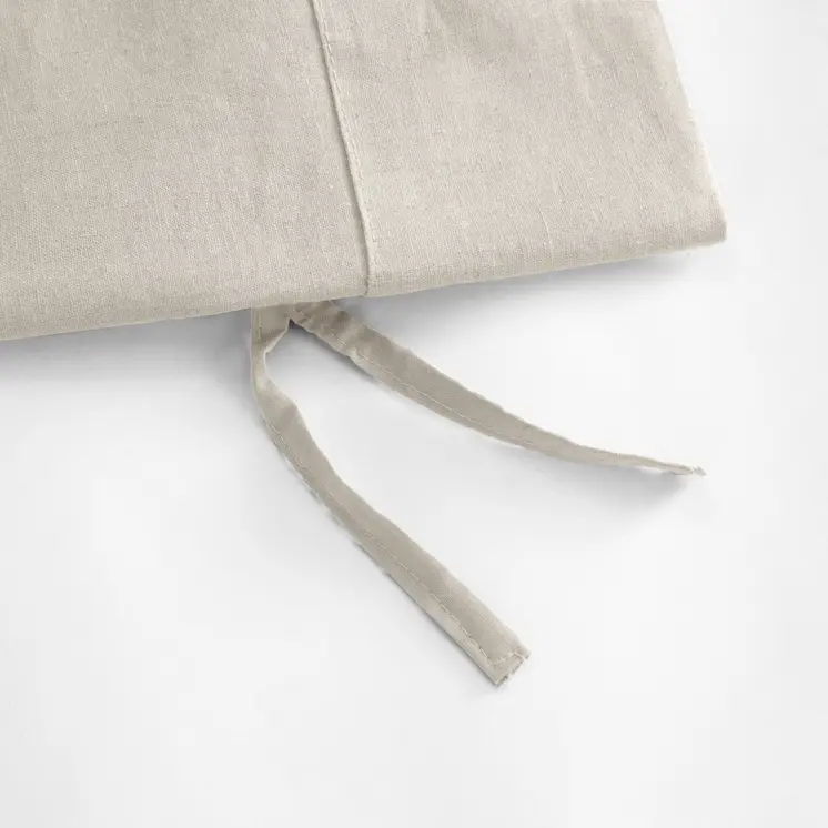 Beige King 100% Cotton 140 Thread Count Washable Duvet Cover Set