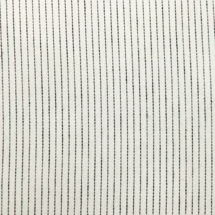 20" Brown and White Striped Cotton Throw Pillow
