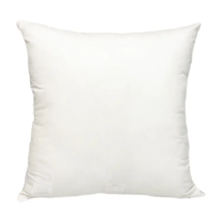 20" Brown and White Striped Cotton Throw Pillow
