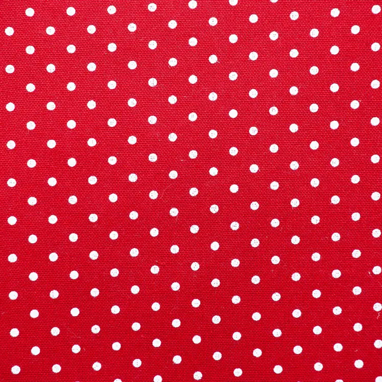 18" Red and White Cotton Reversible Throw Pillow