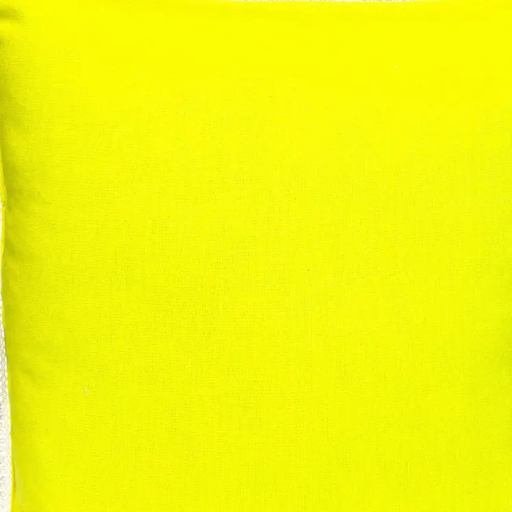 20" Yellow Cotton Throw Pillow