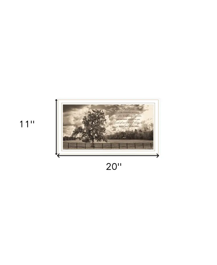 Our Family White Framed Print Wall Art