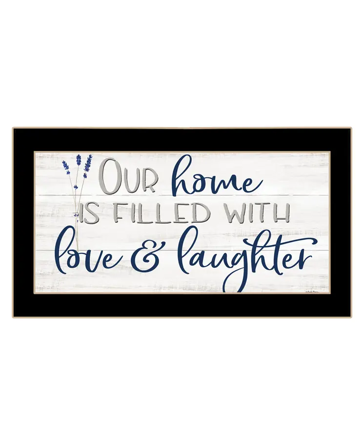Our Home Black Framed Print Wall Art