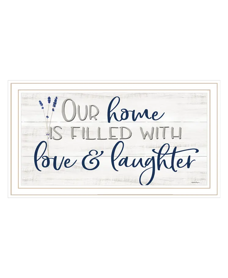Our Home White Framed Print Wall Art
