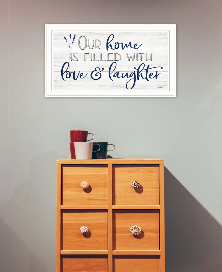 Our Home White Framed Print Wall Art