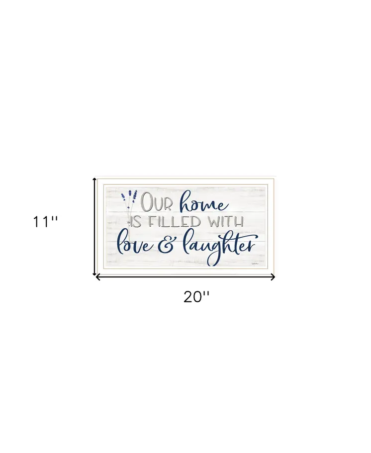 Our Home White Framed Print Wall Art