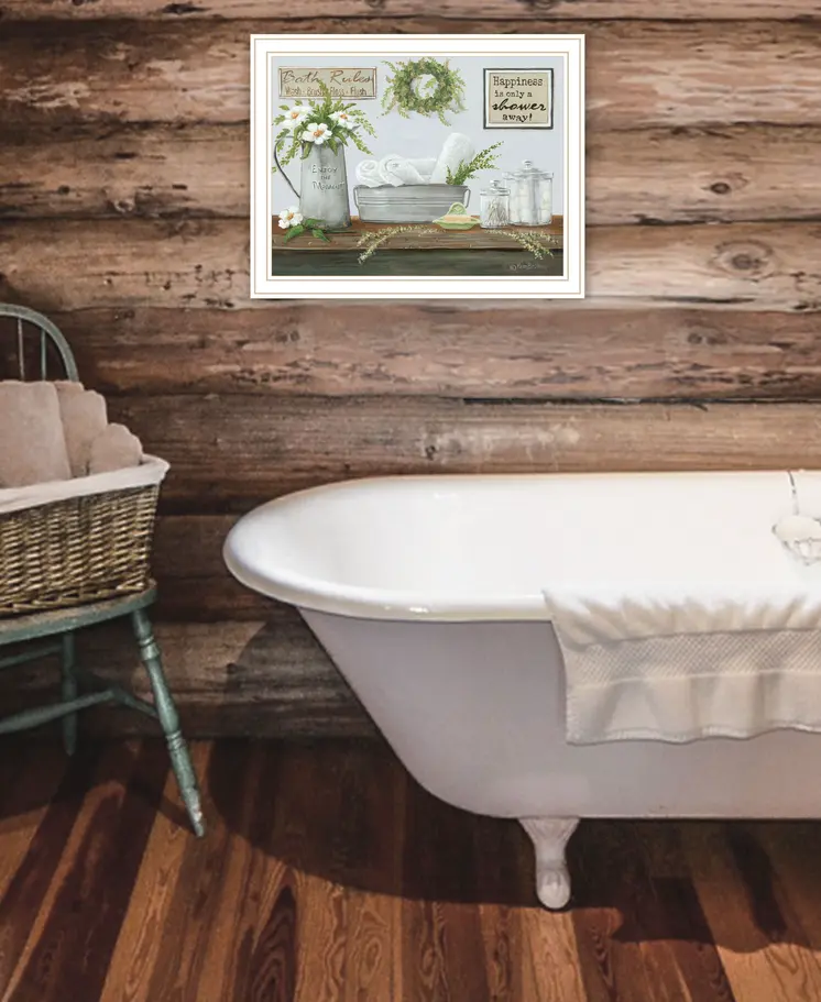 Fresh Towels White Framed Print Wall Art