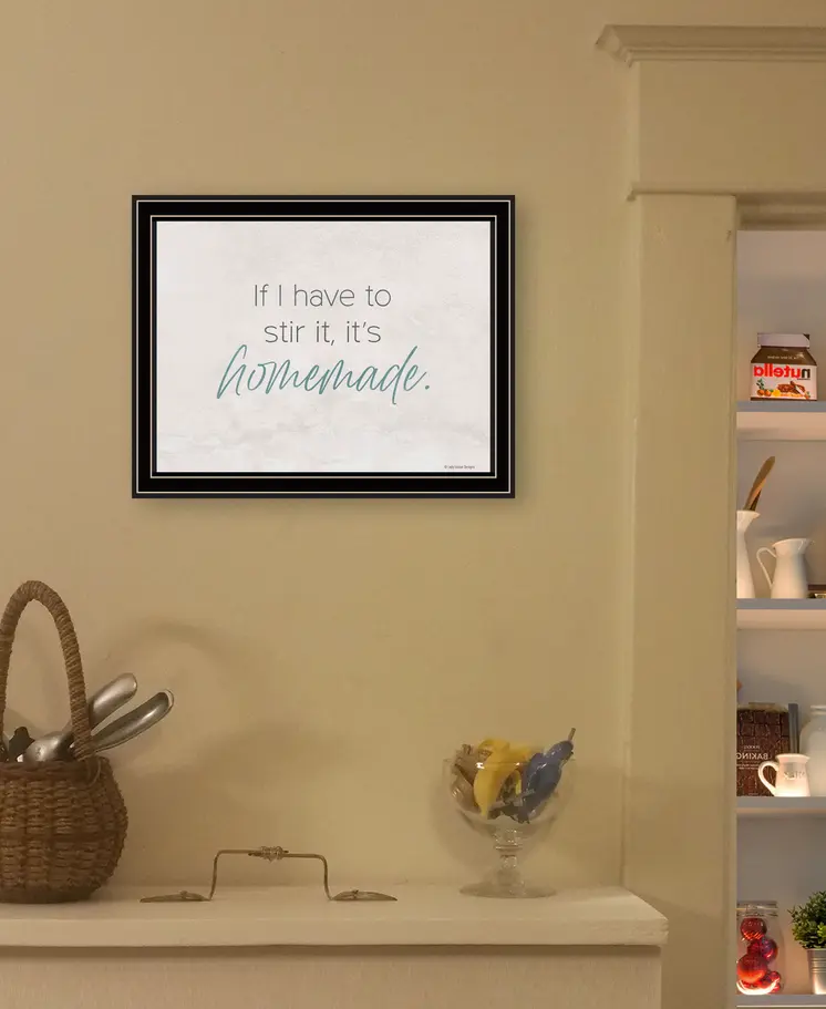 It's Homemade Black Framed Print Wall Art