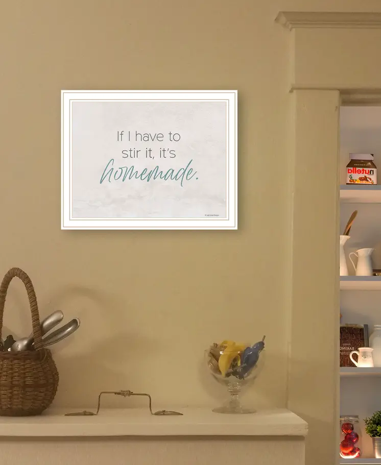 It's Homemade White Framed Print Wall Art